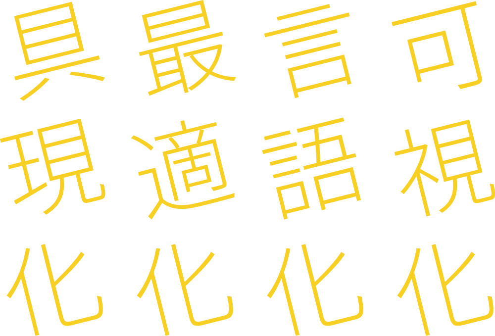 可視化、言語化、最適化、具現化